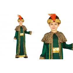 Disfraz rey mago baltasar verde infantil talla 3 4 anos