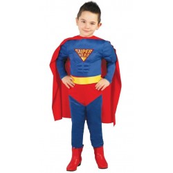 Disfraz super man musculoso infantil talla 5 6 anos