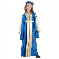 DISFRAZ PRINCESA AZUL TALLAS NIÑA MEDIEVAL