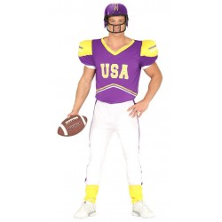 Disfraz quaterback morado jugador futbol americano talla m 48 50