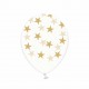 Globos transparentes con estrellas 6 uds de 30 cm