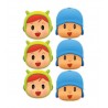 Caretas pocoyo y nina 6 uds de carton