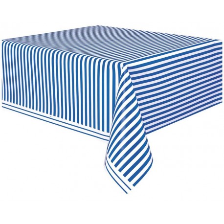 Matel rayas blancas y azul 137 x 274 mt