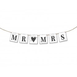 Letrero mr mrs 77 cm para boda