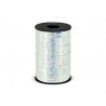 Lazo plata holagrafico metalico para globos o decoraciones 225 mt x 5 mm