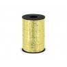 Lazo oro holagrafico metalico para globos o decoraciones 225 mt x 5 mm