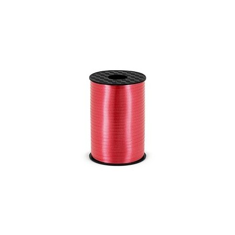 Lazo rojo para globos o decoraciones 225 mt x 5 mm