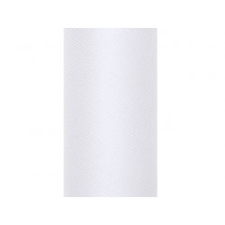 Tul blanco rollo de 9 mt x 15 cm para decoraciones