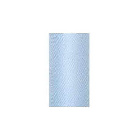 Tul azul cielo rollo de 9 mt x 15 cm para decoraciones
