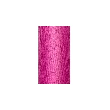 Tul fucsia rollo de 9 mt x 15 cm para decoraciones