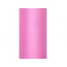 Tul rosa intenso rollo de 9 mt x 15 cm para decoraciones