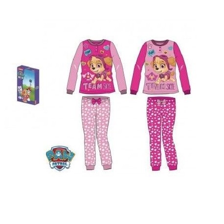 Pijama patrulla canina de invierno fucsia talla 3 anos