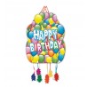 Piñata cumpleaños globos 33x46 cm
