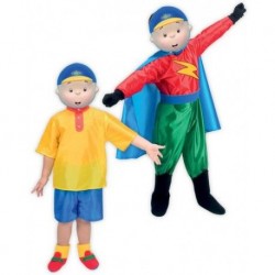 Disfraz caillou para nino 2 en 1 talla 5 7 anos