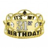 Tiara oro para cumpleaños edad personalizable