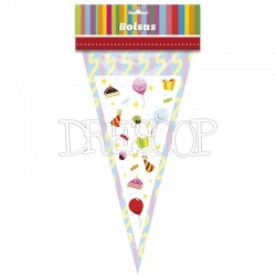 Bolsas triangulo 6 uds cono para chuches