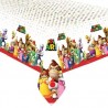 Mantel de cumpleaños super mario bros 1.37m x 2.43m plastico