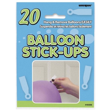 Sticks para pegar globos en paredes o techos 20 uds