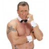 Set stripper cuello con pajarita y muñequeras