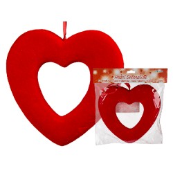 Corazon rojo para decoraciones 22 cm