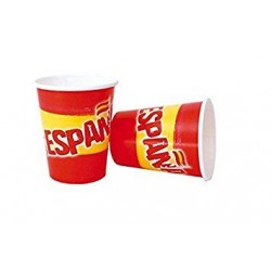 Vasos carton espana 8 uds seleccion espanola