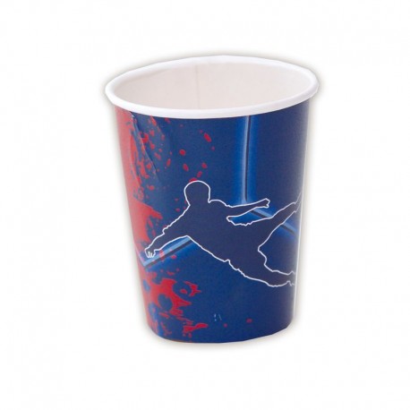 Vasos blaugranas 8 uds fiesta barcelona