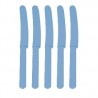 Cuchillos azules de plastico 10 unidades