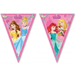 Banderin triangular princesas disney 230 cm cumpleaños