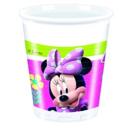 Vasos mininies mouse rosa 8 uds 200 ml para cumpleanos