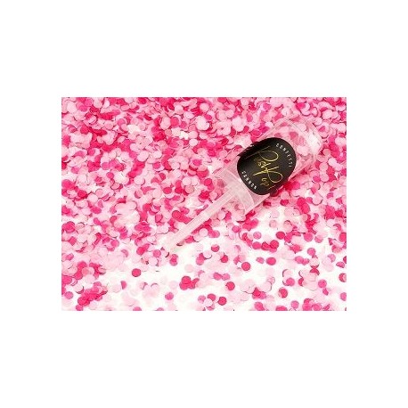 Confeti rosa para lazar manual en bodas