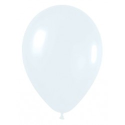 Globo blanco de 30 cm serpentex bolsa 12 unidades