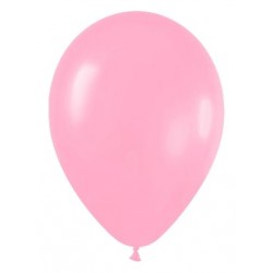 Globo rosa de 30 cm serpentex bolsa 12 unidades