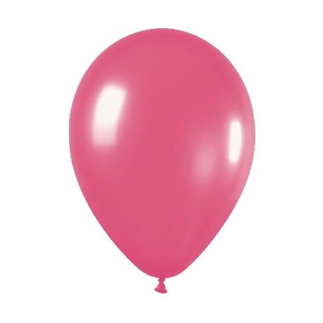 Globo fucsia de 30 cm serpentex bolsa 12 unidades