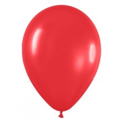 Globo rojo de 30 cm 12 serpentex bolsa 12 unidades