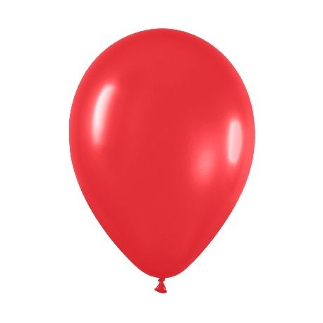 Globo rojo de 30 cm 12 serpentex bolsa 12 unidades