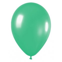 Globo verde de 30 cm 12 serpentex bolsa 12 unidades