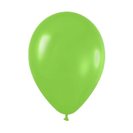 Globo verde lima de 30 cm 12 serpentex bolsa 12 unidades