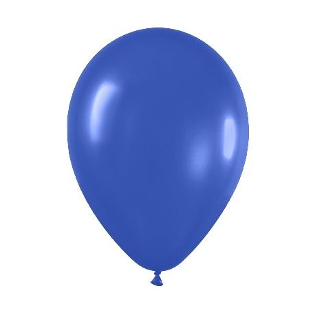 Globo azul real de 30 cm 12 serpentex bolsa 12 unidades