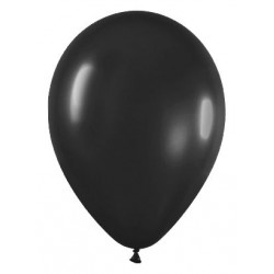 Globo negro de 30 cm serpentex bolsa 12 unidades