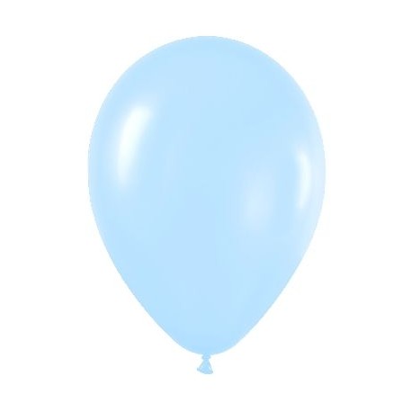 Globo satin azul de 30 cm serpentex bolsa 12 unidades