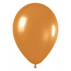 Globo metal dorado de 30 cm 12