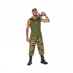 Disfraz soldado militar camuflaje talla L hombre