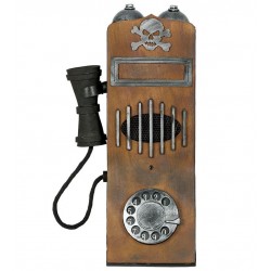 Telefono antiguo terror con luz y sonido 35 cm