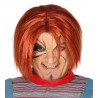 Peluca naranja similar a Chucky el muñeco diabolico