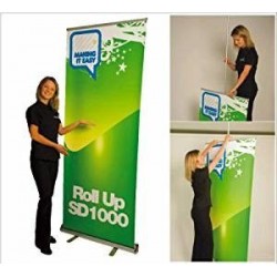 roll up banner display impresion incluida