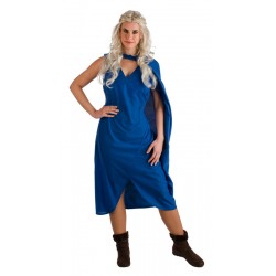 Disfraz reina de dragones azul para mujer