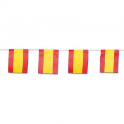 Banderas españa de papel 50 metros de 15x20 cm
