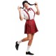 Disfraz colegiala para hombre talla ML