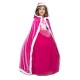 Capa rosa para niña con capucha talla unica