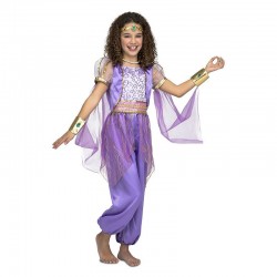 Disfraz genio arabe morado para niña tallas shimmer